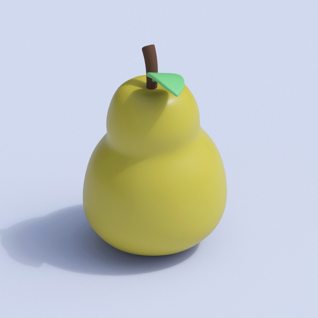 3D Stylized Pear - TurboSquid 1453189