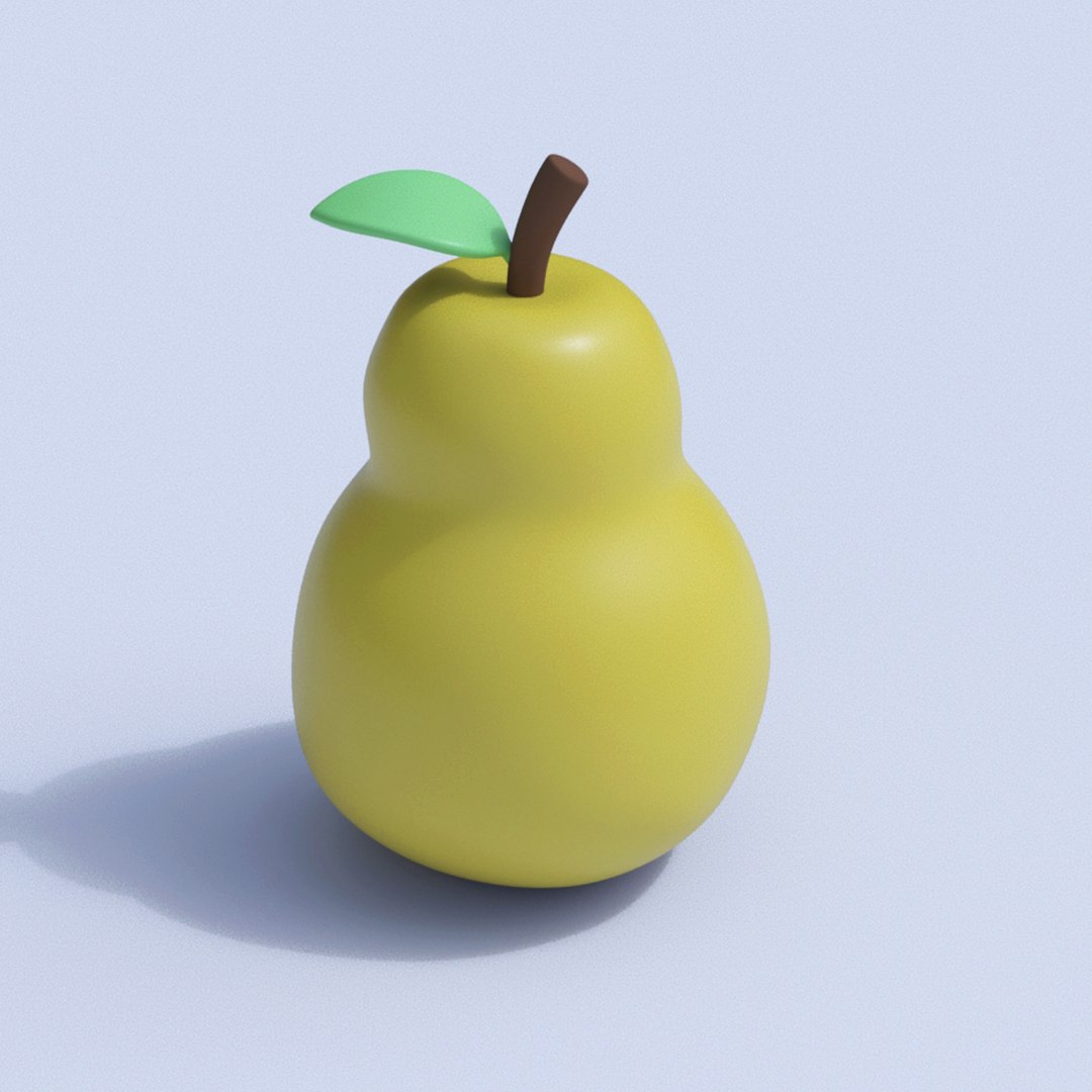 3D Stylized Pear - TurboSquid 1453189