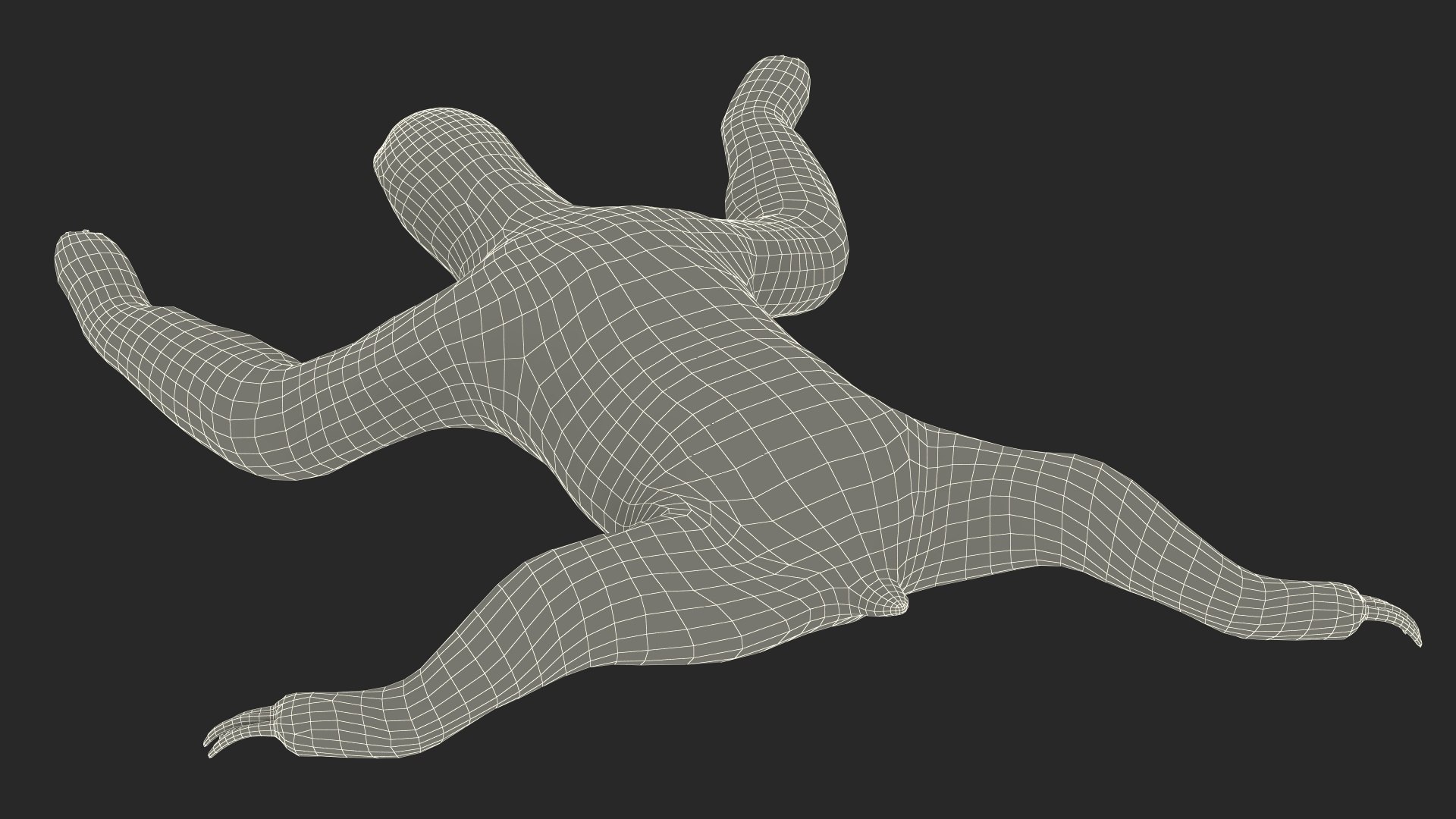 Sloth Crawls Fur 3D - TurboSquid 2178335