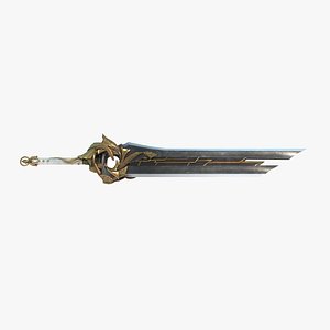 Asian magical weapon broadsword 3D