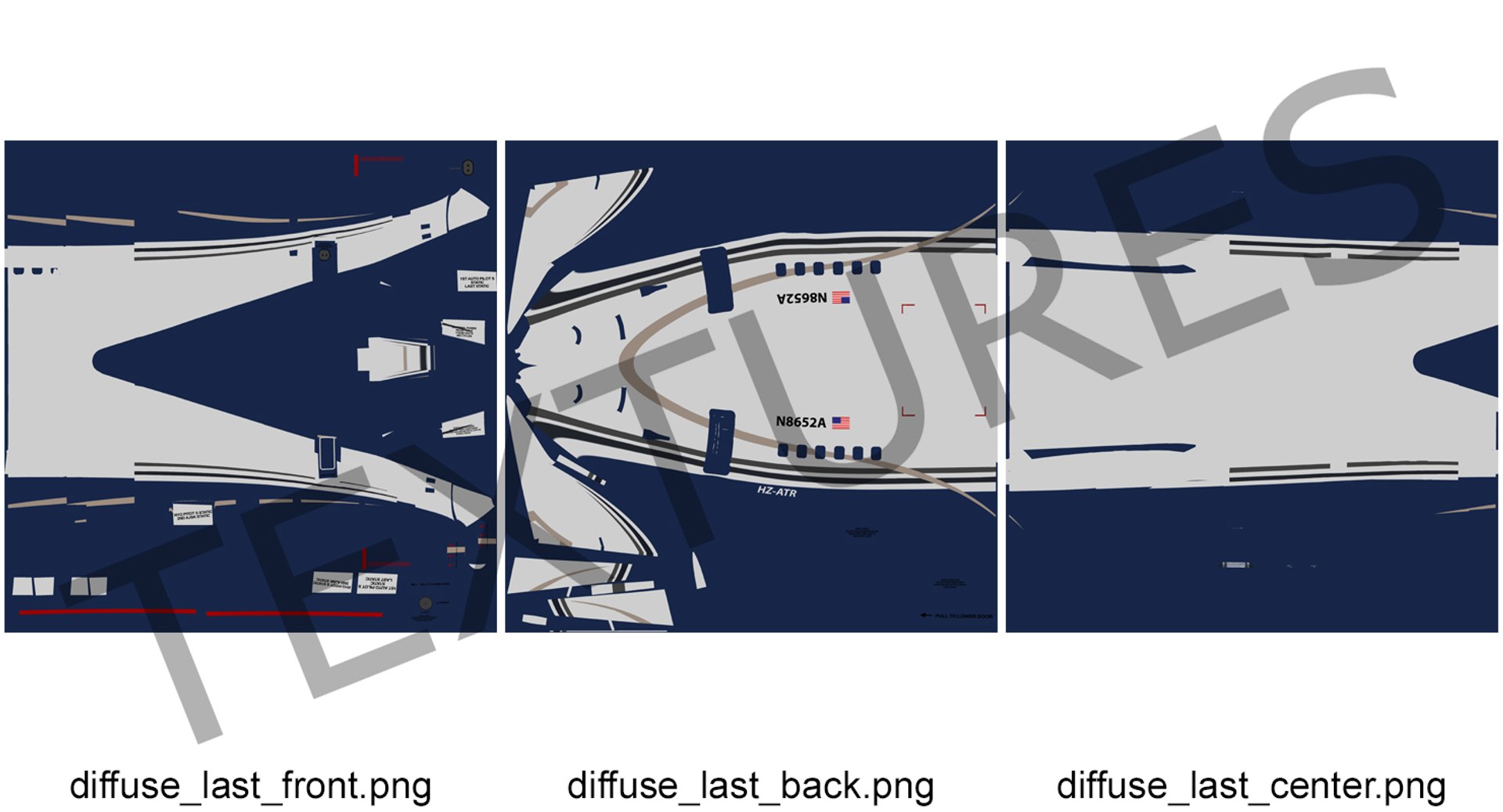 Jet Airplane Passenger Cabin 3D - TurboSquid 1234834