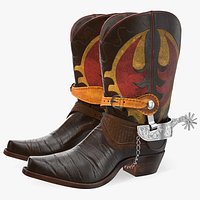 Cowboy Boots with Spurs