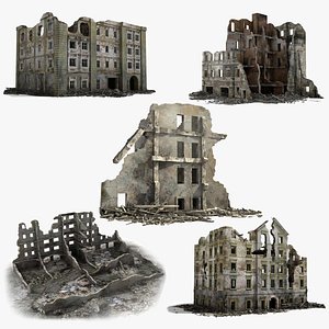 Ruined Buildings Collection 6