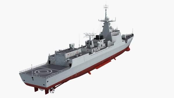 china type 052d destroyer 3d max