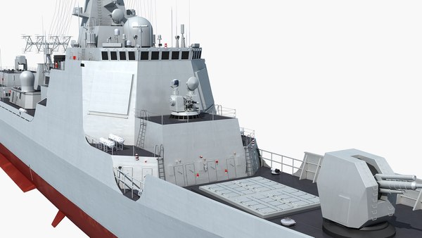 china type 052d destroyer 3d max