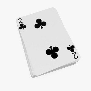 poker playing cards 3D model