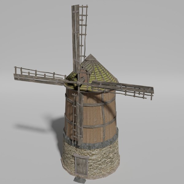 moinho de vento medieval Modelo 3D - TurboSquid 889466