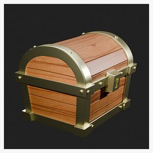 Pirate Treasure Chest 3D