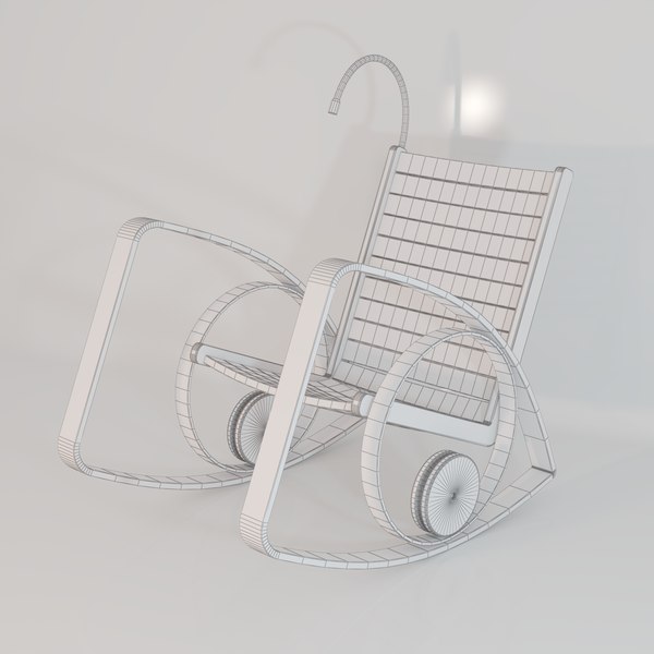 3d shawn rocking chair model