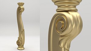 3D model Carved Baluster