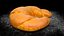 Modelo 3D de bajo polígono de Tasty Crescent Roll PBR listo para jugar