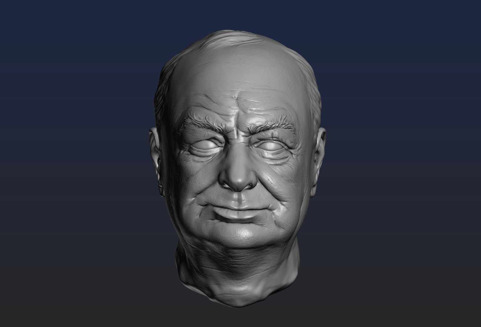 3D Model Churchill Head - TurboSquid 1876439