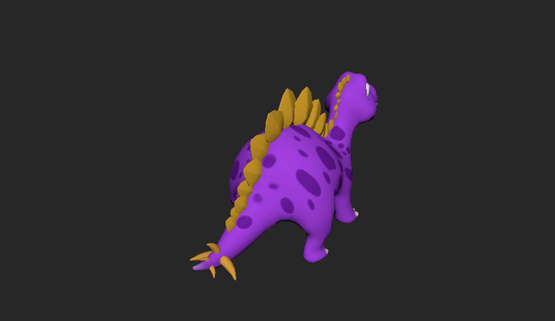 Cute Cartoon Stegosaurus Dinosaur 3D Model - TurboSquid 1628577