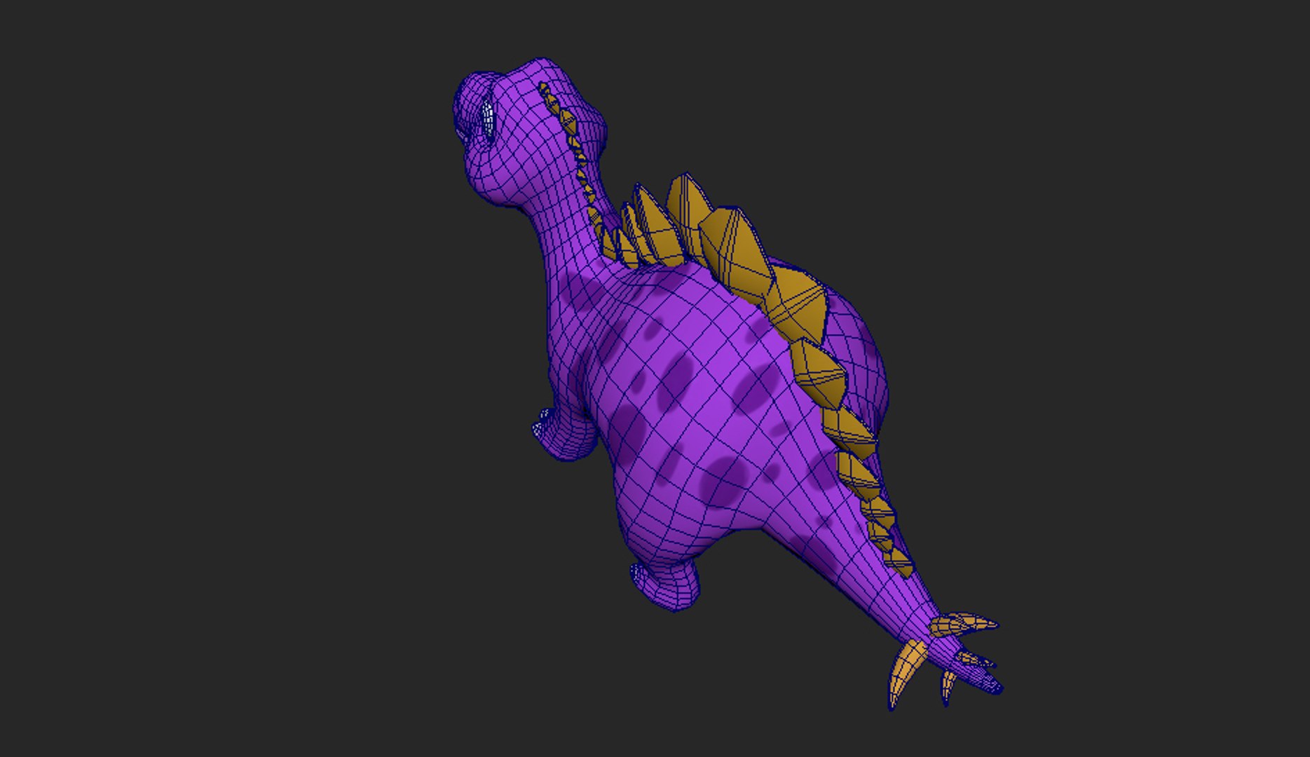 Cute Cartoon Stegosaurus Dinosaur 3D Model - TurboSquid 1628577
