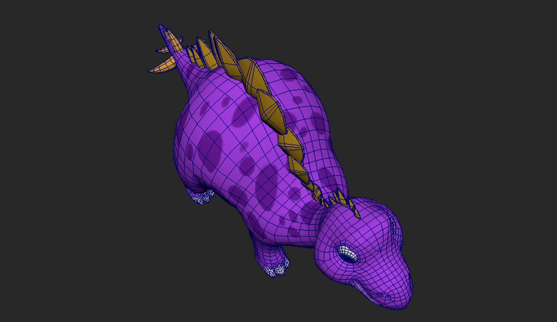 Cute Cartoon Stegosaurus Dinosaur 3D Model - TurboSquid 1628577