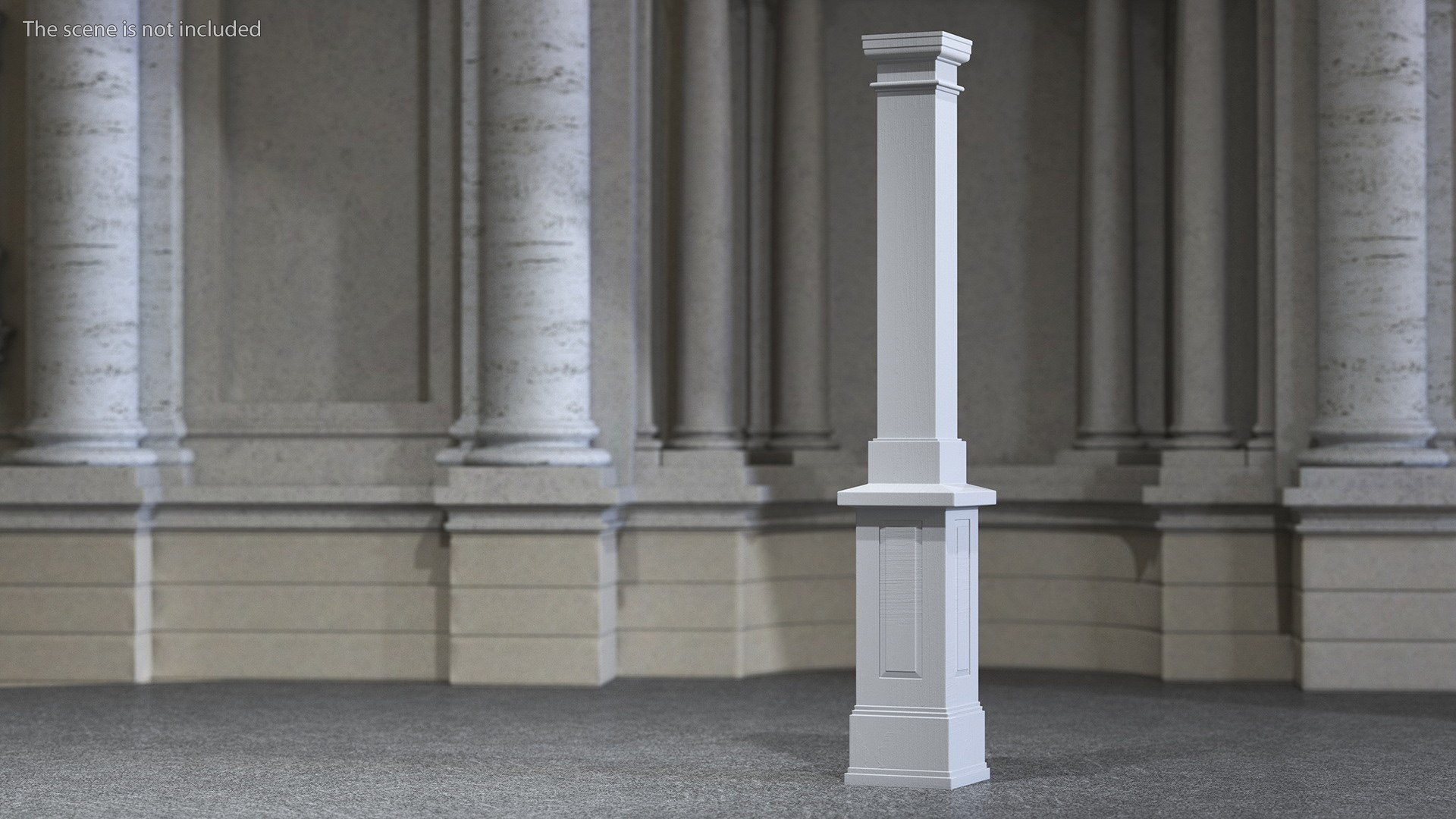 Pedestal Column Wrap 3D Model - TurboSquid 2144090