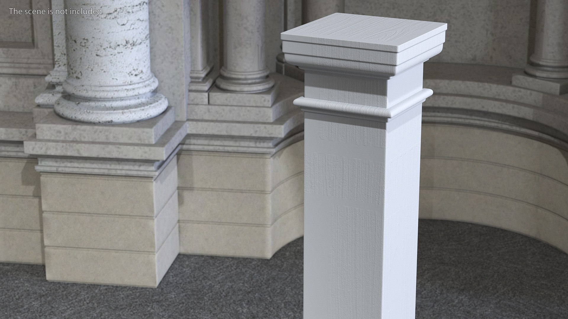 Pedestal Column Wrap 3D Model - TurboSquid 2144090