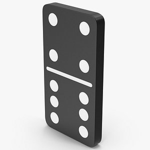 Domino 6x4 Black 3D