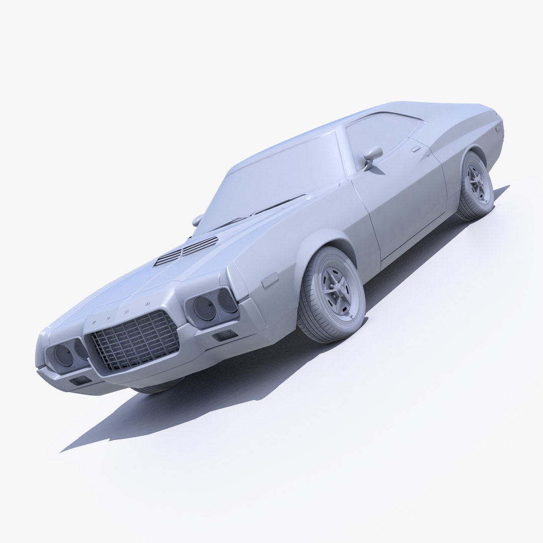 3d Model Gran Torino 1972