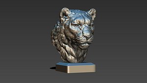 Snow leopard Irbis 3D model