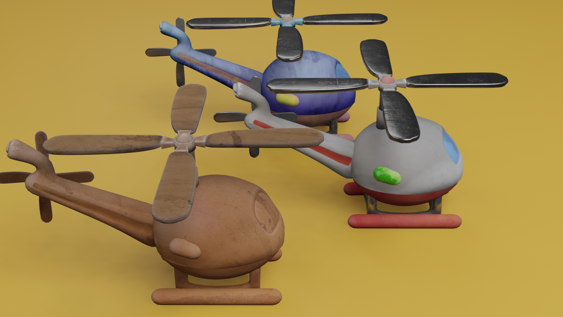 3D model Helicopter cartoon - TurboSquid 1904492