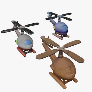 3D model Helicopter cartoon