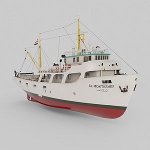 Fishing boat Al Moktashef 3D