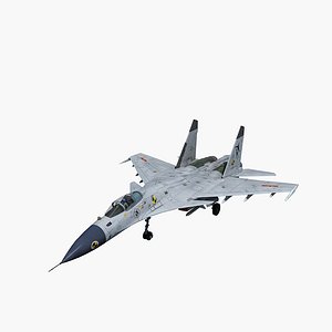 china j-15 flying shark 3D model