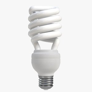 ge-style fluorescent light bulb 3ds