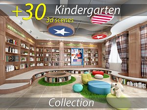 Kindergarten interior 3D