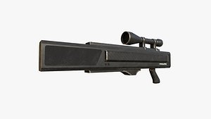 Anti-Drone Sniper Gun I05 - SciFi Jamming Weaponry