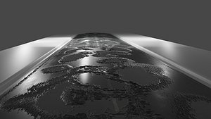 road puddles 3D model