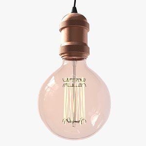 3D Edison Incandescent Lamp1 model