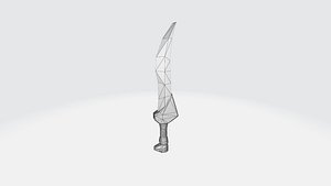 arabic fantasy sword 3D model