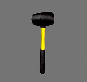 3d model rubber mallet