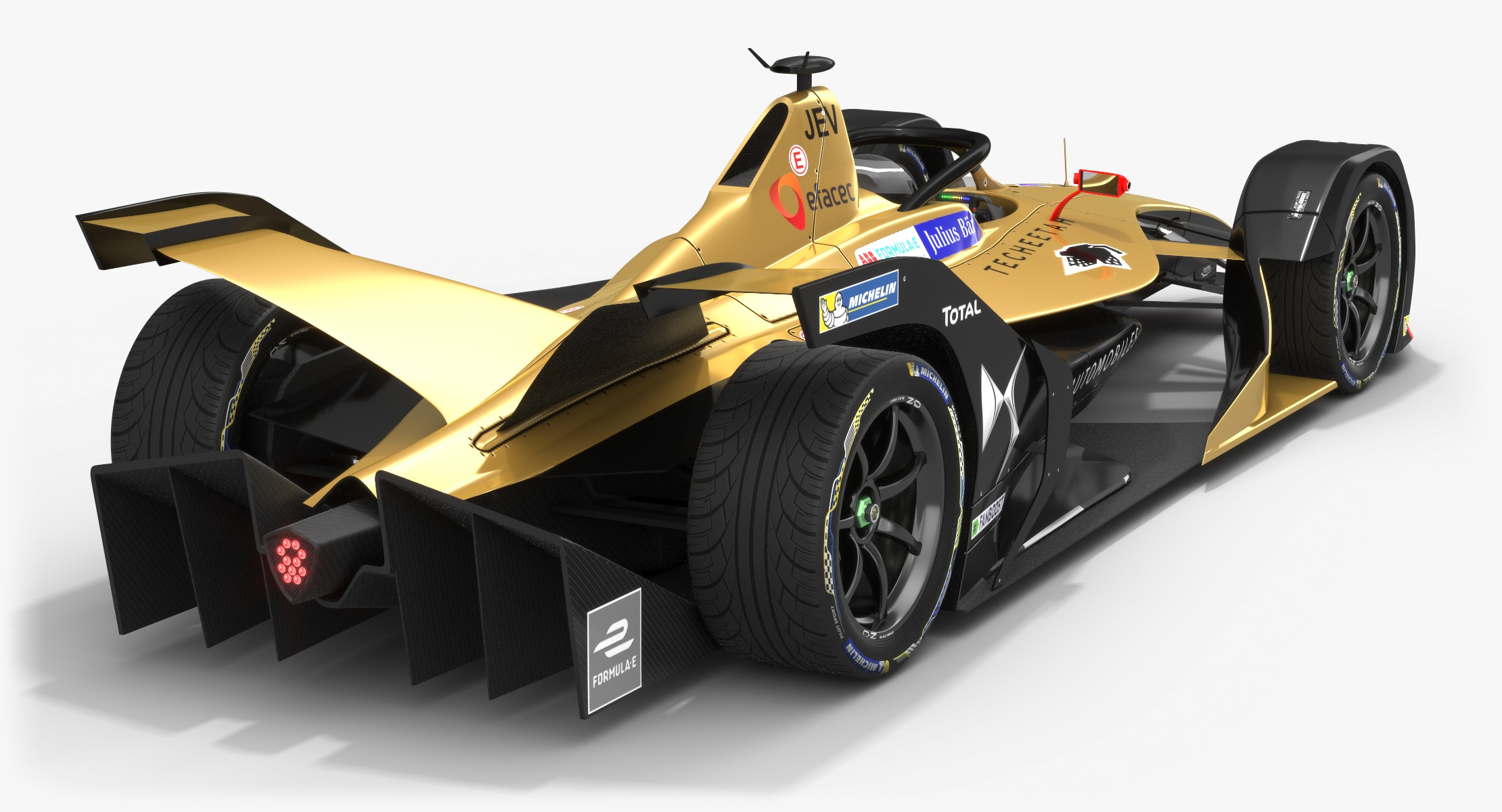 MINICHAMPS 414180036 Scale 1/43 | DS AUTOMOBILES FORMULA-E DS E-TENSE FE20 TEAM TECHEETAH N 36 SEASON 2018-2019 A.LOTTERER BLACK GOLD