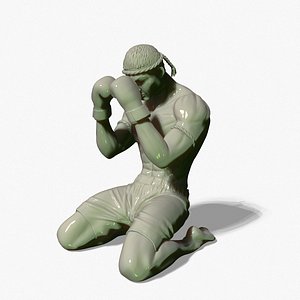 muay thai fighter 3D model