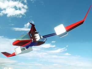 delfighter daltanious 3D model