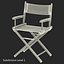 3d director chair accessories 2 model