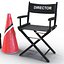 3d director chair accessories 2 model