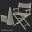 3d director chair accessories 2 model