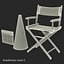 3d director chair accessories 2 model