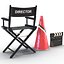 3d director chair accessories 2 model