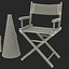 3d director chair accessories 2 model
