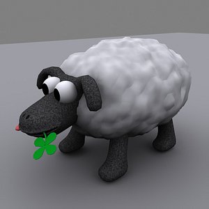 3ds max cartoon sheep