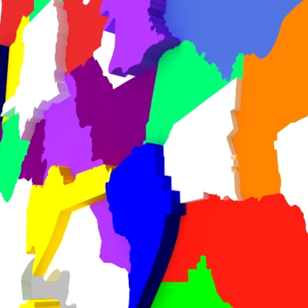 3d model state counties