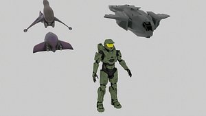 Halo Character and Vehicle Pack 3D