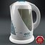 3d model set kettle tea