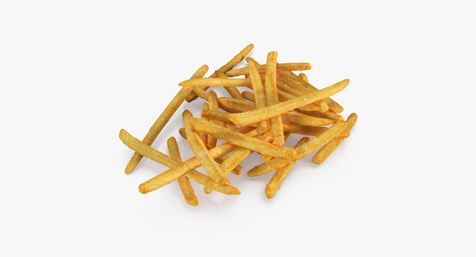 Pile Of French Fries 3D model preview