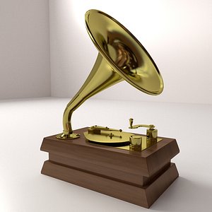 3d model of gramaphone